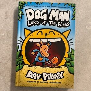 Dog Man: Lord of the Fleas by - Blue and Yellow Cover